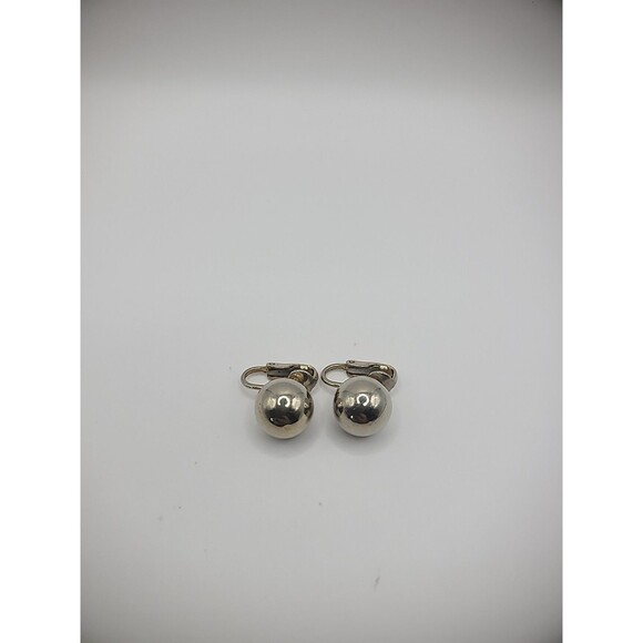 Vintage Earrings Clip On Gold Tone Ball Round Stud Jewelry Costume - Picture 14 of 14